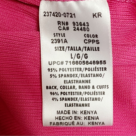 Cherokee Infinity Scrub Jacket Women’s SZ Large Scrubs Pink Full Zip Nurse RN - Picture 12 of 13